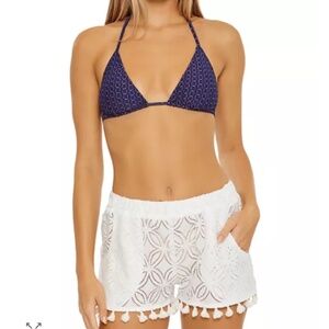 Trina Turk Pacheco Lace Swim Cover Up Shorts Size medium NWT